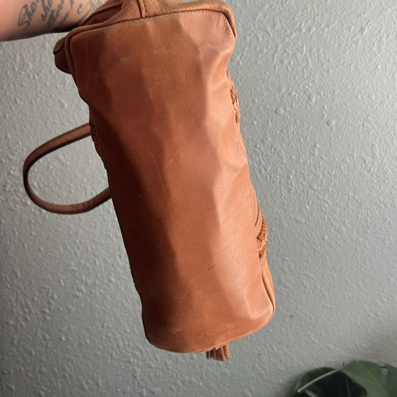 The Sak Collective Sienna Leather Tobacco Medium Shopper Satchel Bag - Picture 3 of 5